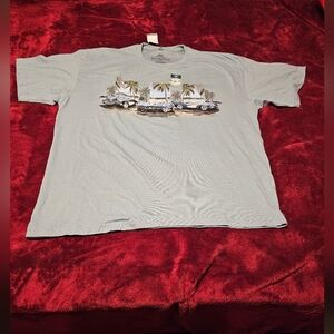 Men's Light Blue Graphic T-Shirt